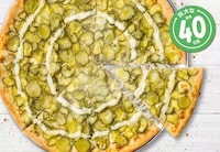 Creamy Pickle-Topped Pizzas Image 3