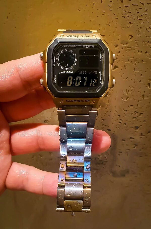 Augmented Negative Display Watches : Casio AE-1200