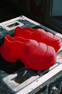 Puffed Futuristic Collaborative Footwear
