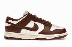 Mocha-Toned Low-Cut Sneakers