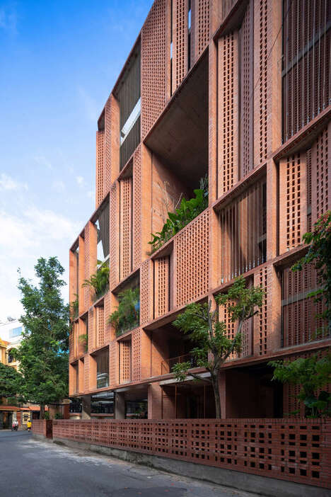 Perforated Brickwork Office Buildings