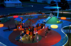 Futuristic Glowing Playgrounds
