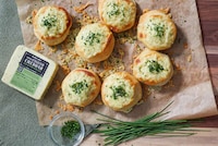 Chive-Studded Cheedar Cheeses