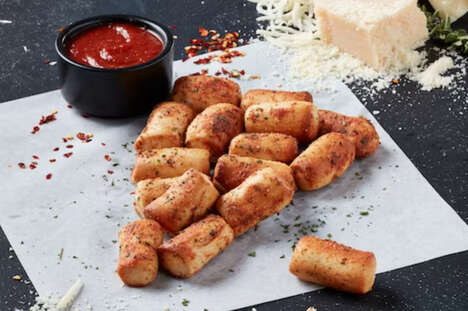 Dippable Pretzel Pizza Rolls
