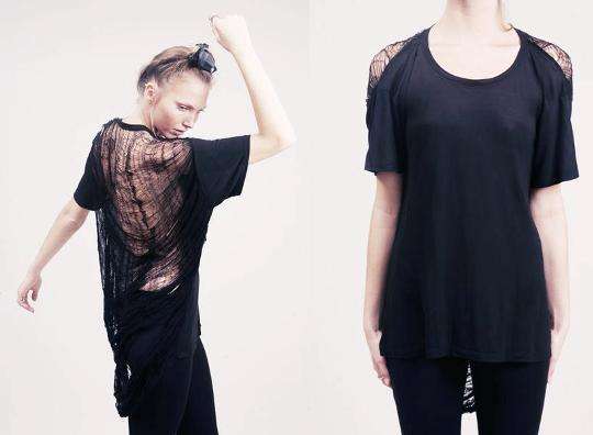 Tattered Spiderweb T-Shirts
