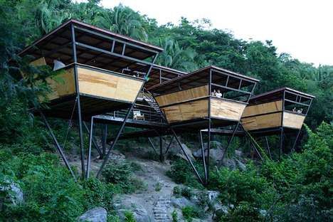 Triangular Jungle Shelters