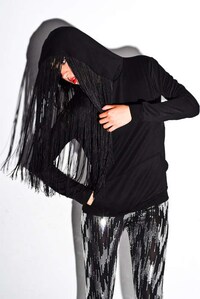 Fringed Hoodies Image 3