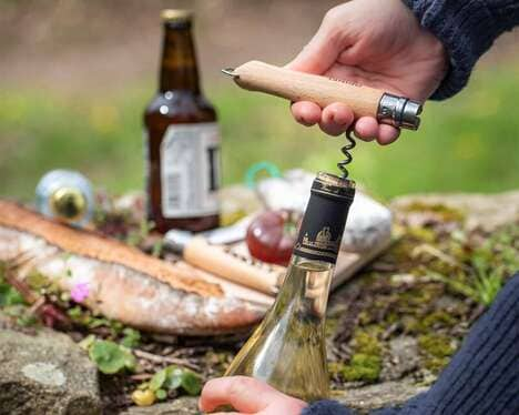 Corkscrew-Integrated Pocket Knives