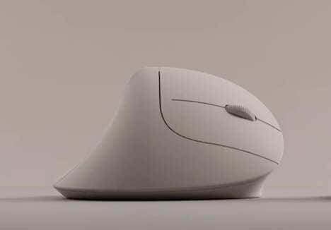 Angled Productivity PC Mouses: The Hansker Vertical Mouse Comes in Two ...
