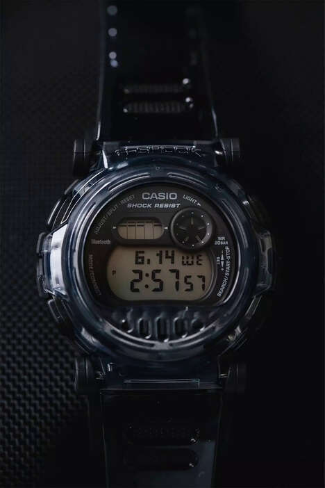 Skeletonized Digital Timepieces
