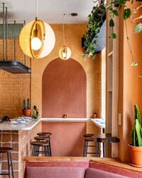 Dynamic Restaurant Wall Decor Image 3
