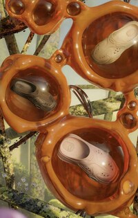 Nature-Inspired Perforated Footwear Image 1