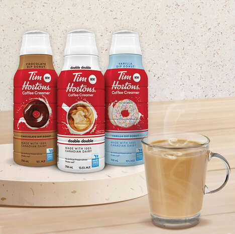 Donut-Themed Coffee Creamers