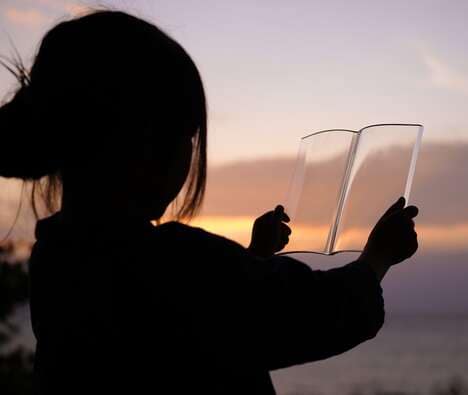 Book-Shaped Transparent Bookmarks