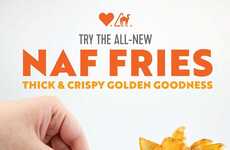 Curve-Shaped Crispy Fries