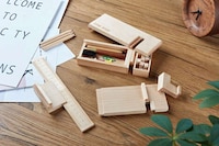 Hand-Crafted Wooden Stationary Boxes