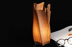 Serene Wooden Dynamic Lamps