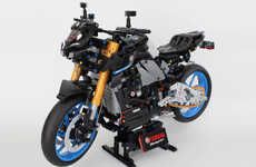 Ultra-Intricate Motorcycle LEGOs