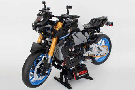 Ultra-Intricate Motorcycle LEGOs