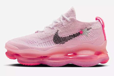 Bright Pink-Tinged Dynamic Sneakers