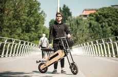 Foldable Bamboo Electric Scooters