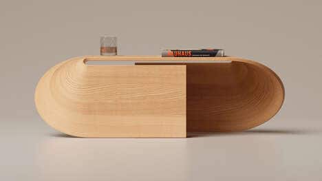 Curvaceous Bench-Style Coffee Tables