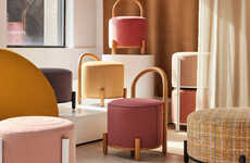 Bao-Resembling Modern Poufs