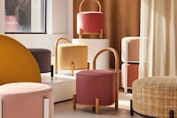 Bao-Resembling Modern Poufs