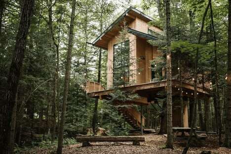 Solar Powered Luxe Treehouses