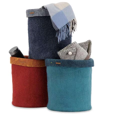Timeless Wool Storage Baskets