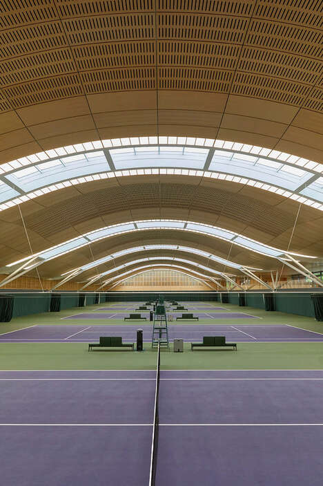 Racket-Inspired Tennis Centers