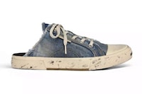 Pre-Distressed Sneaker-Inspired Mules