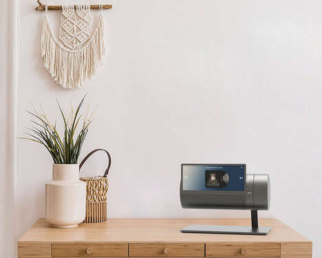 Tubular Note-Shaped Speakers