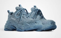 Denim-Tinged Luxe Chunky Sneakers Image 2