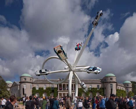 Race Car-Inspired Dynamic Sculptures