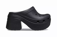Heeled Platform Perforated Clogs Image 2