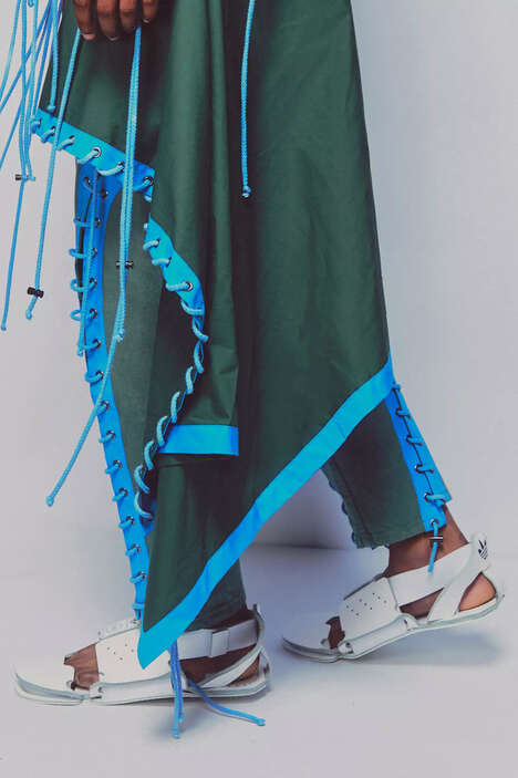 Deconstructed Artful Sandals