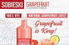 Grapefruit-Flavored Pink Vodkas