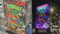 Glowing Movie Campaign Murals Image 1