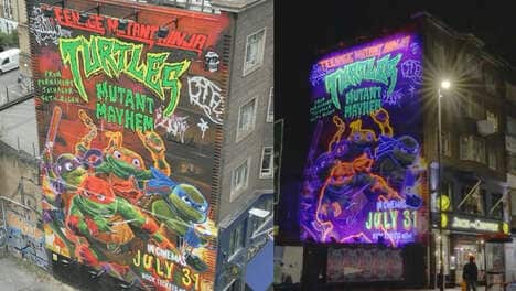Glowing Movie Campaign Murals