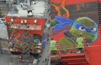 Glowing Movie Campaign Murals Image 2