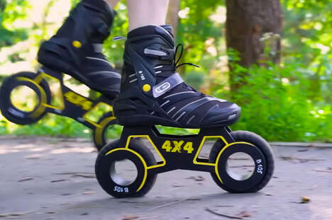 Rugged All-Terrain Rollerblades