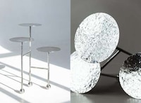 Shimmering Oceanic Side Tables
