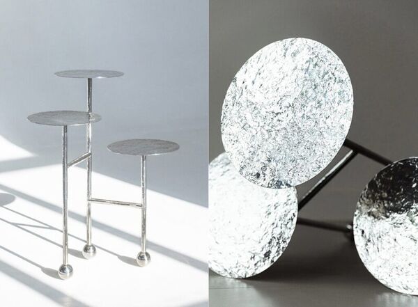 Shimmering Oceanic Side Tables