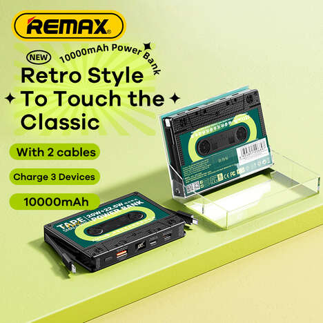 Colorful Cassette Power Banks