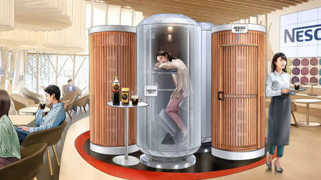 Upright Cafe Sleeping Pods