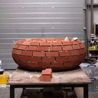 Repurposed Brick Public Furniture Image 4