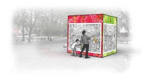 Interactive Illustrative Refreshment Pop-Ups