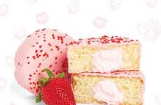 Creamy Strawberry Snack Cakes