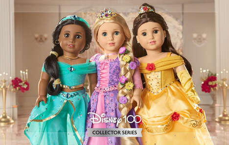 Sparkling Detailed Princess Dolls